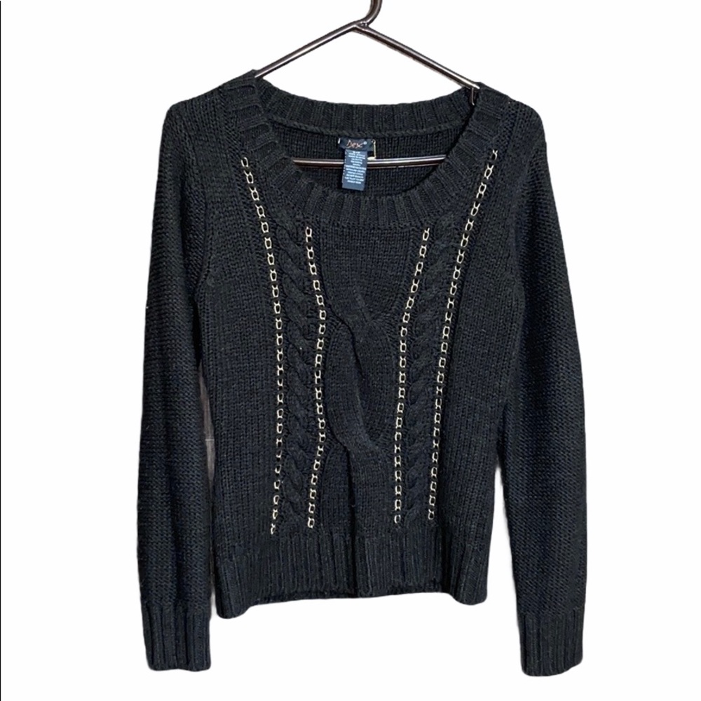 🧚‍♀️Dex jeweled knit brown sweater